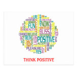 Think Positive Postcard