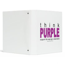 think PURPLE Fibromyalgia 3 Ring Binder