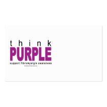 think PURPLE Fibromyalgia Business Card Templates