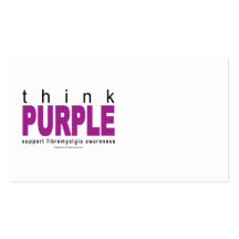 think PURPLE Fibromyalgia Business Card Templates