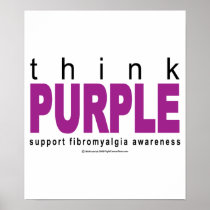 think PURPLE Fibromyalgia Poster