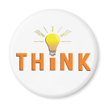 Think Refrigerator Magnet