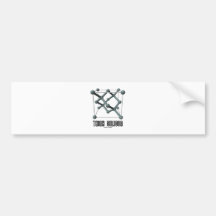 Think Silicon (Silicon Crystal Structure) Bumper Sticker