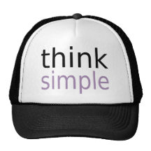 Think Simple (purple edition) Trucker Hat