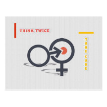 Think Twice & Take Care Postkarten