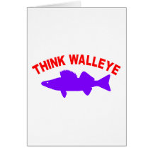 THINK WALLEYE GREETING CARDS