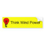 Think Wind Power Bumper Stickers