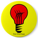 Think Wind Power buttons