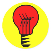 Think Wind Power Sticker