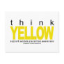 Think YELLOW Suicide Prevention Post Card