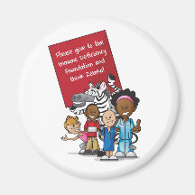 Think Zebra 2011 Refrigerator Magnets