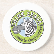 Think Zebra Coaster