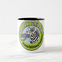 THINK ZEBRA LARGE COFFEE MUG