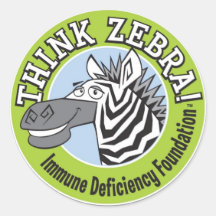 THINK ZEBRA STICKERS