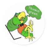 Thinkin' Green stickers