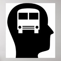Thinking About Bus Driving Posters