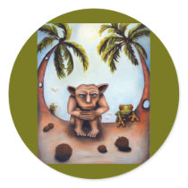 Thinking About Coconuts Stickers