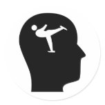 Thinking About Figure Skating Stickers