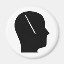 Thinking About Flute Refrigerator Magnet