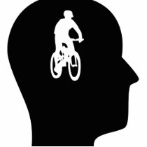 Thinking About Mountain Biking Photo Cut Out