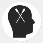 Thinking About Paddling Round Stickers