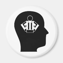 Thinking About Refereeing Refrigerator Magnet
