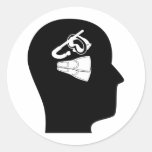 Thinking About Snorkelling Round Sticker