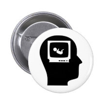 Thinking About Sonograms Pinback Button