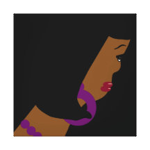 Thinking Girl Stretched Canvas. Canvas Prints