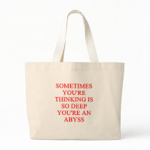 thinking joke tote bags