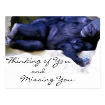 Thinking/Missing You_ Postcard