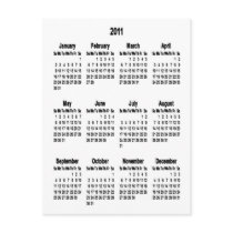 Thinking of You...2011 Mini Calendar Post Cards