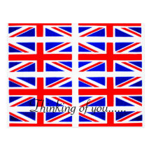 THINKING OF YOU BRITIAN POSTCARDS