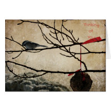 Thinking of You, Chick-a-dee Greeting Cards