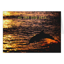 thinking of you ...dolphin sunset jump cards