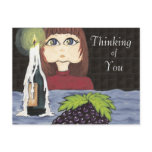 Thinking of You Focus Candle Work Cutie postcards