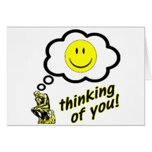 Thinking of You Happy Face Greeting Card