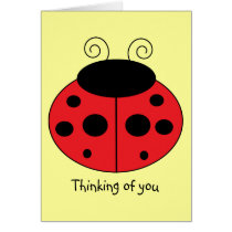 Thinking of You Ladybug Card cards
