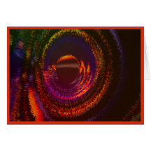 Thinking of You Orange Abstract Card
