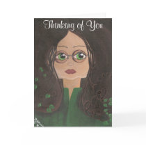 Thinking of You Quantum Cutie Ivy Greeting Cards