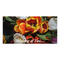 Thinking of You Roses Pop with Colour  Photo Card