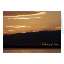 "Thinking of You" Sunset Card