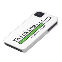 Thinking, Please Wait... iPhone 4 Case-Mate Cases