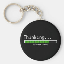 Thinking... Please Wait Key Chains