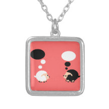 thinking sheep necklaces