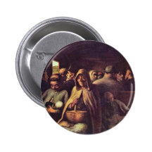 Third-Class Carriage By Daumier Honoré (Best Quali Pinback Button