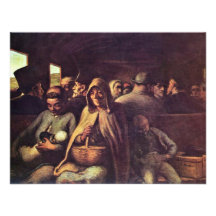 Third-Class Carriage By Daumier Honoré (Best Quali Personalized Invitations