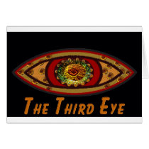Third Eye - Black Print with Caption by Manda