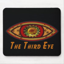 Third Eye - Black Print with Caption by Manda