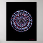 Third Eye Chakra Cymatics Meditation Poster